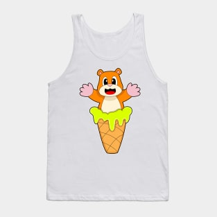 Hamster Waffle ice cream Tank Top